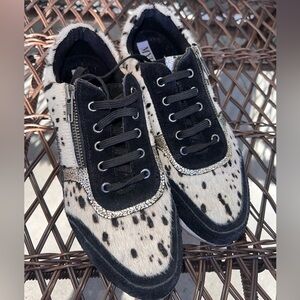 Myra Bag Rush Sneakers Fur Leather Shoes Size 7